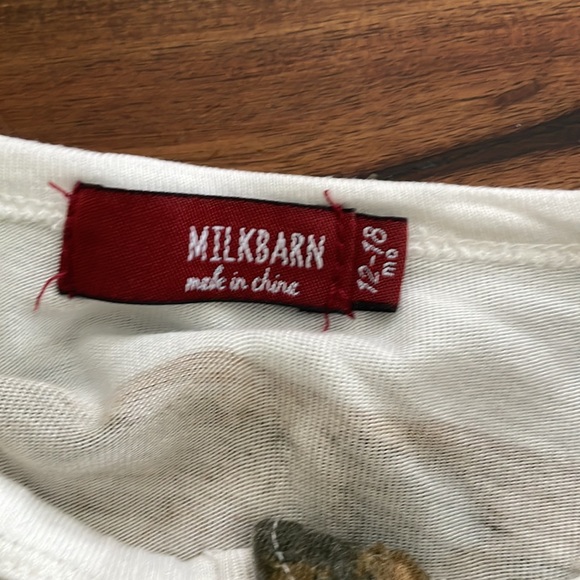 Milkbarn 12-18m One Piece Pajamas Bear Print - Picture 3 of 3